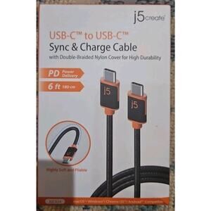 USB-C to USB-C Sync & Charge Cable NEW